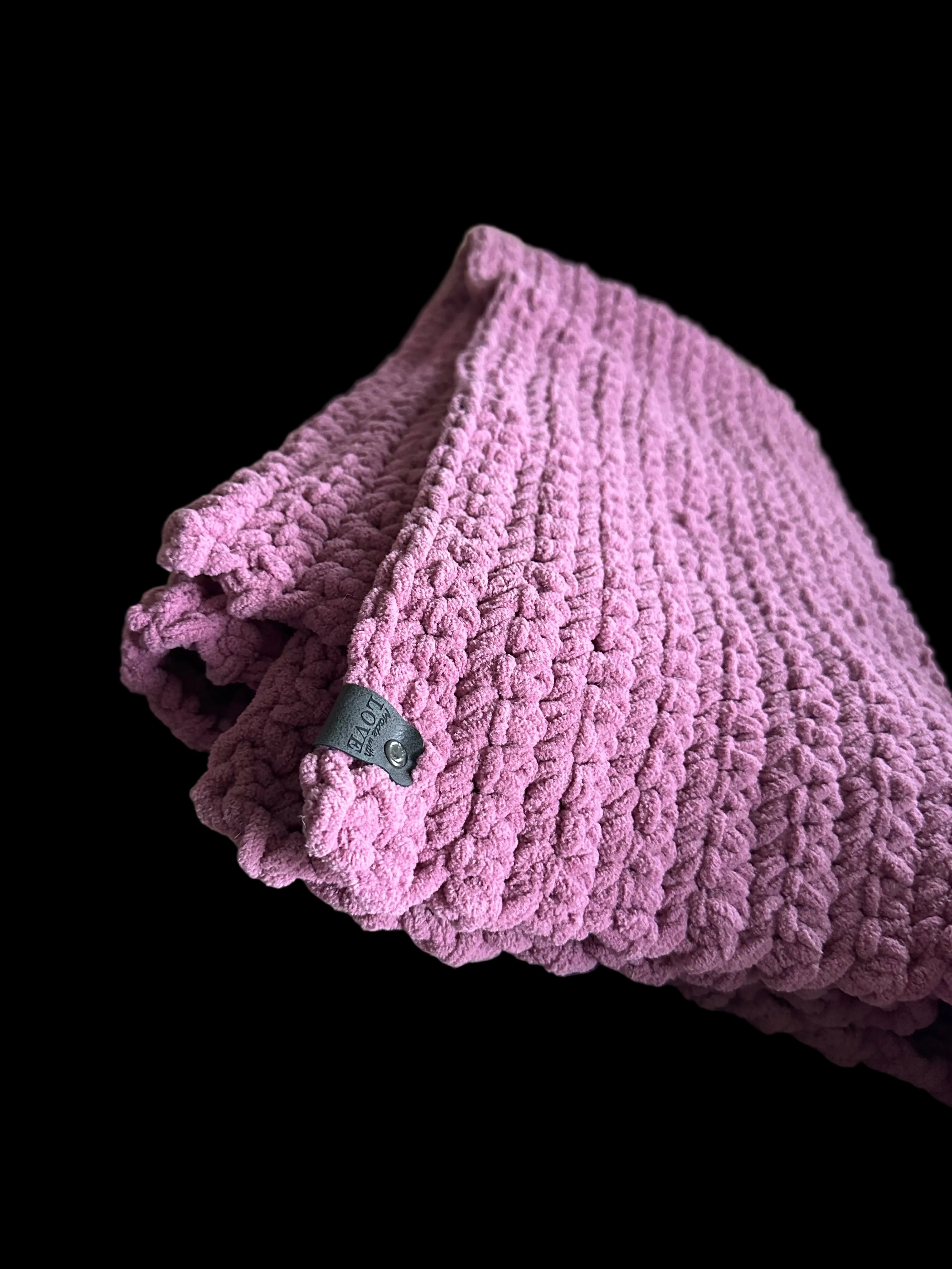 Mauve Throw Blanket 30x40
